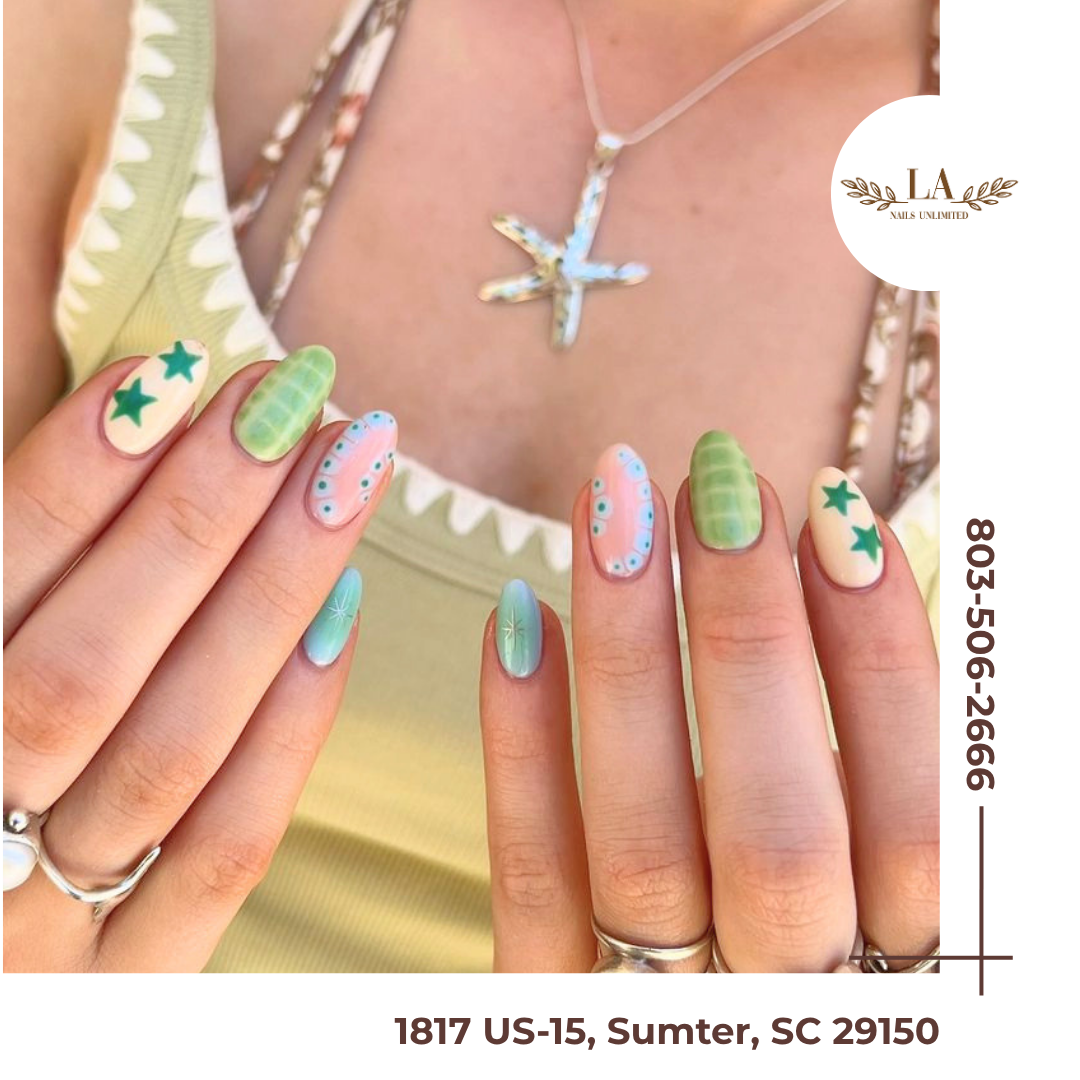 LA Nails Unlimited 1817 U.S 15 South nail work in Sumter, South Carolina